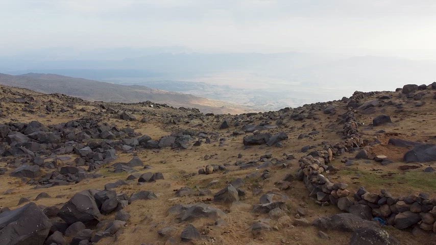Ağrı Dağı zirve rotası, trekking, drone footage