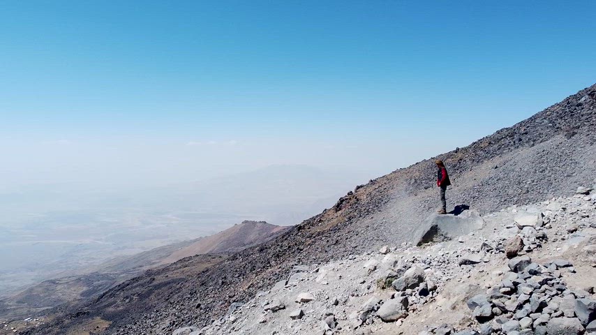 Volkanik dağ, Mount Ararat, trekking Türkiye
