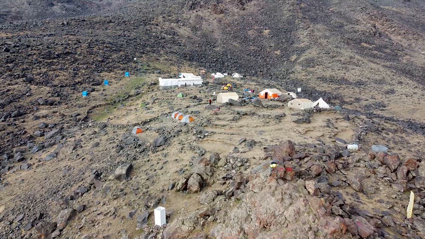 4 günlük Ağrı Dağı yürüyüşü, kamp molası, Mount Ararat