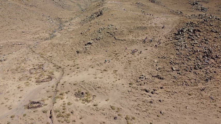 Ağrı Dağı kamp alanı, Mount Ararat Base Camp, High Camp, zirve yürüyüşü, drone görüntüsü
