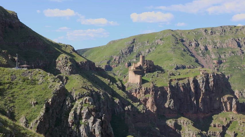 Ardahan Şeytan Kalesi panoraması, Çıldır Şeytan Kalesi, Ardahan tarihi kale,