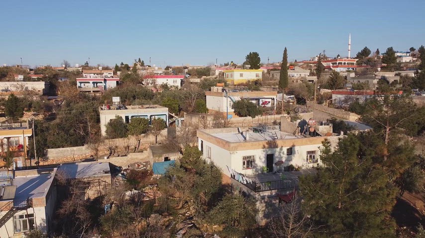 Diyarbakır Eğil yerleşim alanı havadan drone görüntüsü