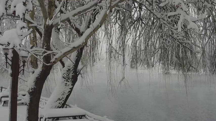 Elbistan kar manzarası, Elbistan drone, karlı park, gölet, kış manzarası, havadan görüntü