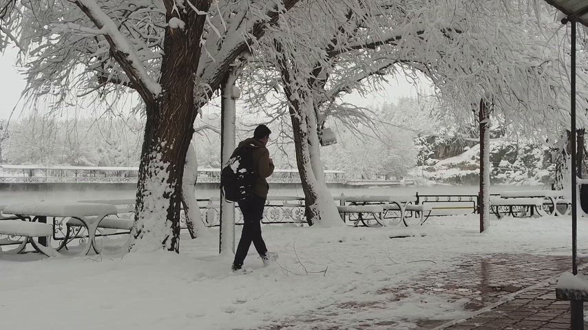 Elbistan göl manzarası, karlı park, kış yürüyüşü, karla kaplı doğa, Kahramanmaraş