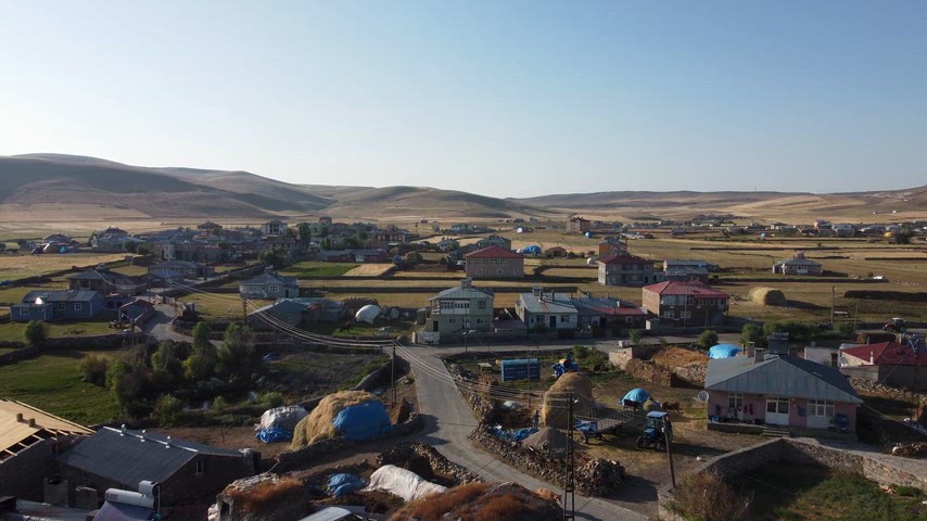 Kars Arpaçay Karakale köyü drone çekimi ve kırsal manzara