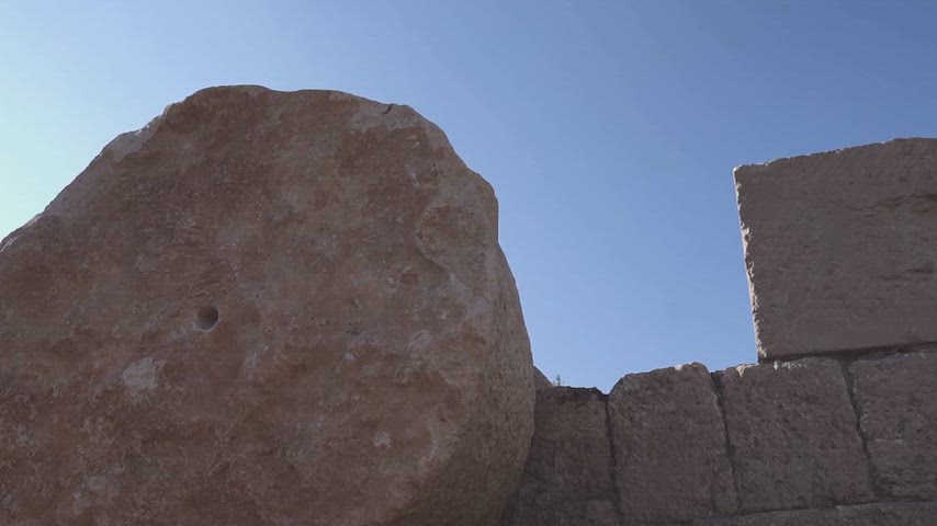 Dara Antik Kenti tarihi taş, Mardin kireçtaşı, taş mimari