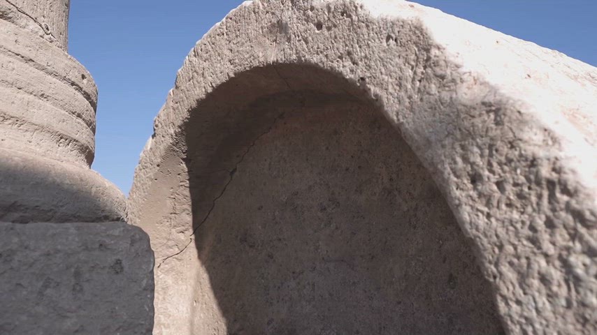 Dara Antik Kenti tarihi taş kemer sütun mimari Mardin