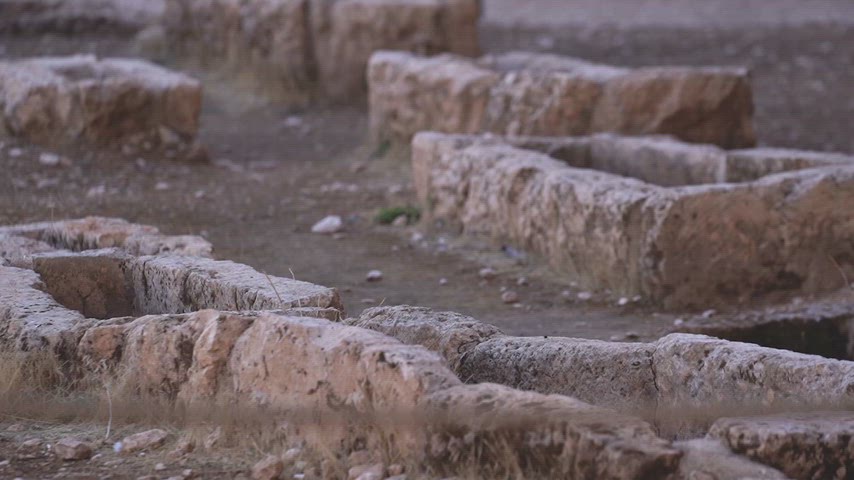 Dara Antik Kenti nekropol, antik mezarlık alanı, kaya mezarları