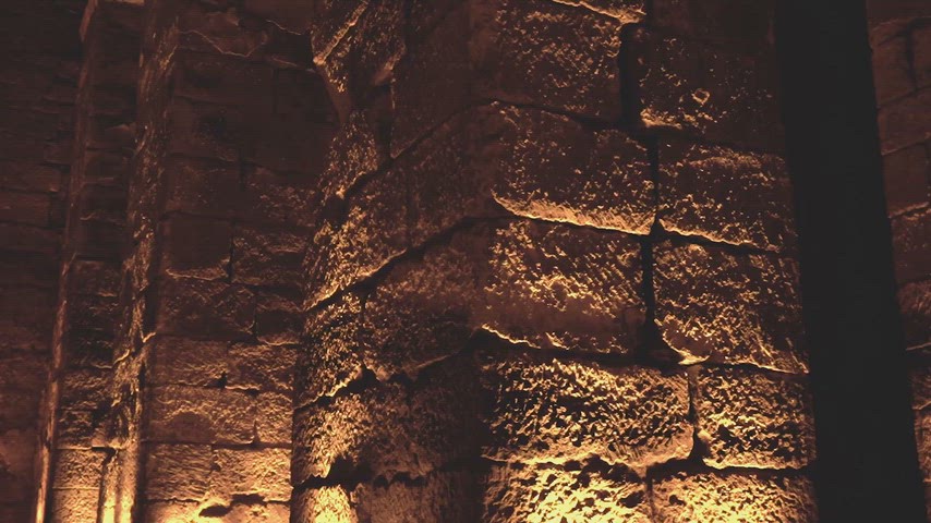 Dara Antik Kenti taş duvar, Mardin antik mimari, tarihi taş yapı