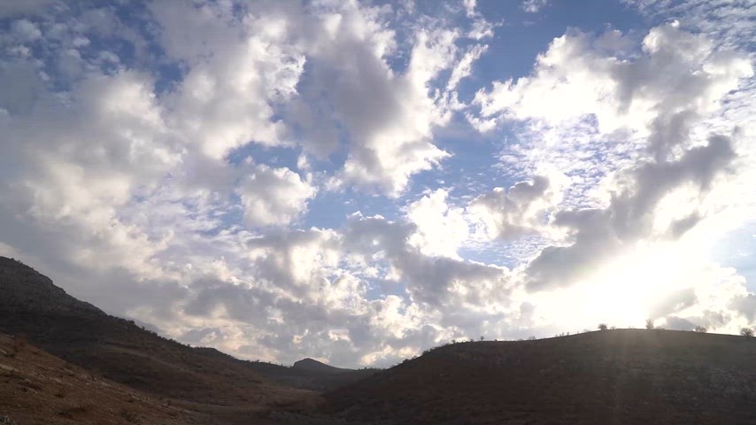 Cudi Dağlarından Bulut Akışı